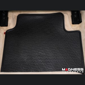 Alfa Romeo Giulia Floor Mat Set - All Weather Rubber Front/ Rear 4 Piece Set - Deluxe - Q4/ AWD Model